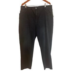 Pilcro Anthropologie Plus The Vintage Straight Jean Size 18W Black Denim NWT